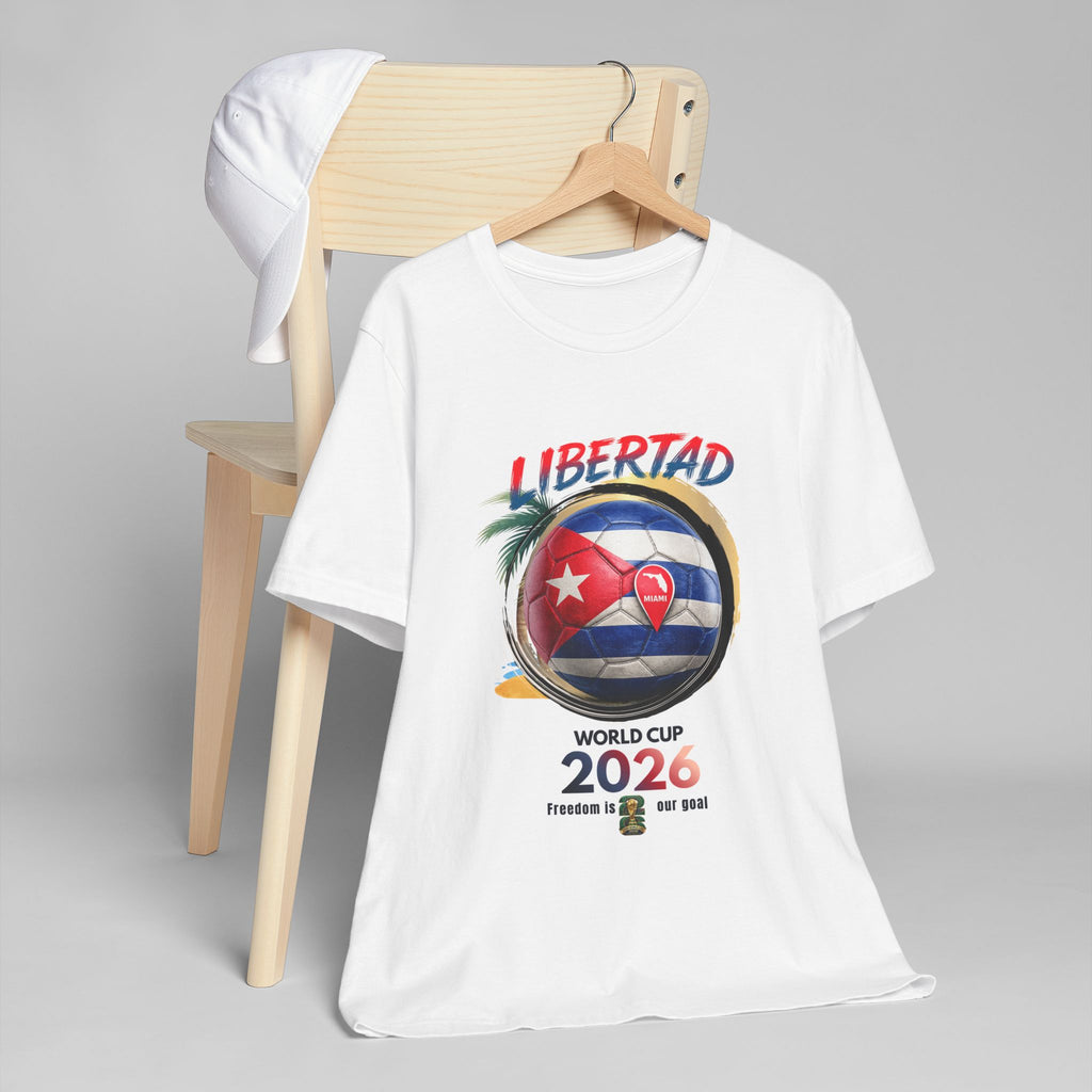World Cup 2026 Cuba 'Libertad' Soccer Colores oscuros T-Shirt