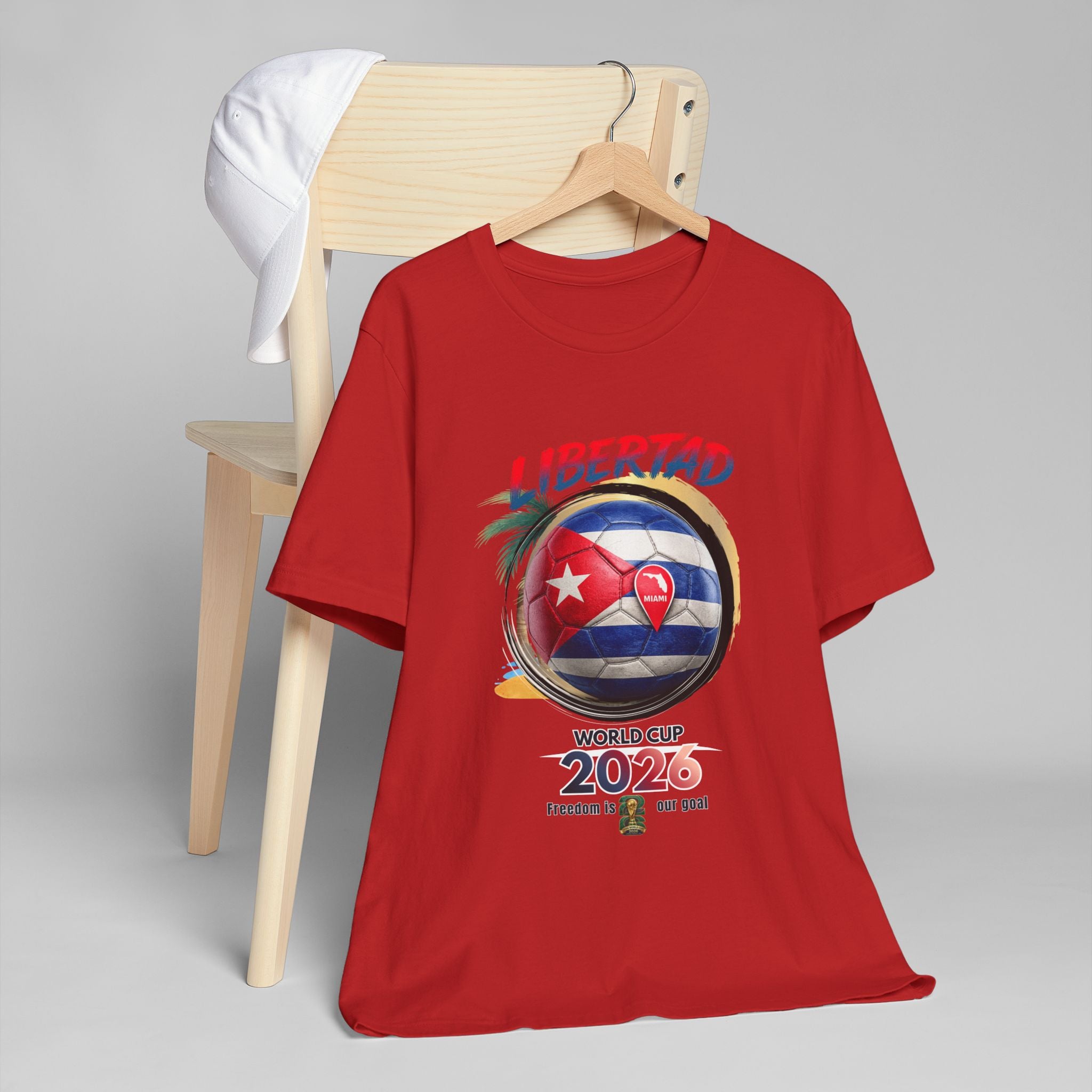 World Cup 2026 Cuba 'Libertad' Soccer Colores oscuros T-Shirt